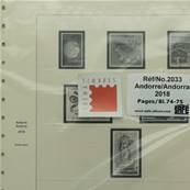 Feuilles Andorre Francais 2018 SAFE DUAL 2033-18