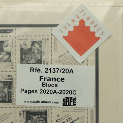 Feuilles France blocs 2020 SAFE DUAL 2137-20A