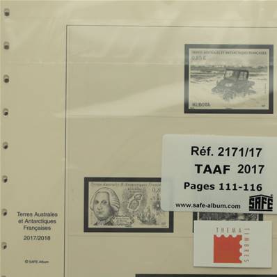 Feuilles TAAF 2017 SAFE DUAL 2171-17