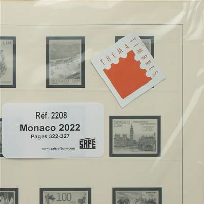 Feuilles mise à jour Monaco 2022 SAFE DUAL 2208-22