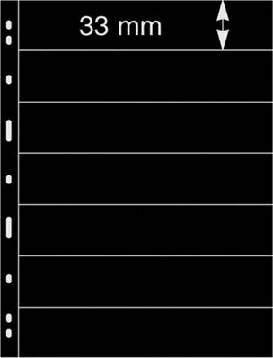 5 feuilles UNIPLATE noires 077 LINDNER