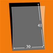 50 pochettes Lindner simple soudure fond noir 30 x 41 mm HA6113