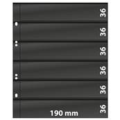 10 feuilles Multi Collect 6 bandes noires Lindner MU1316