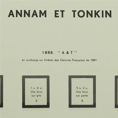 ANNAM et TONKIN 1888 avec pochettes MOC 341234