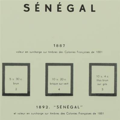 SENEGAL 1887-1945 avec pochettes MOC 329361