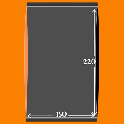 10 pochettes 150 x 220 D double soudure fond noir YT18151