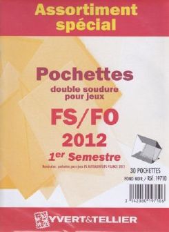 Assortiment pochettes 1er semestre 2012 pour Futura FS FO Yvert et Tellier 19710