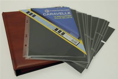 Album caravelle havane et 10 recharges Billets Yvert et Tellier 2520