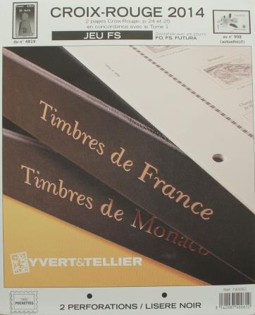 Jeu France Futura FS 2014 Croix Rouge Yvert et Tellier 740061