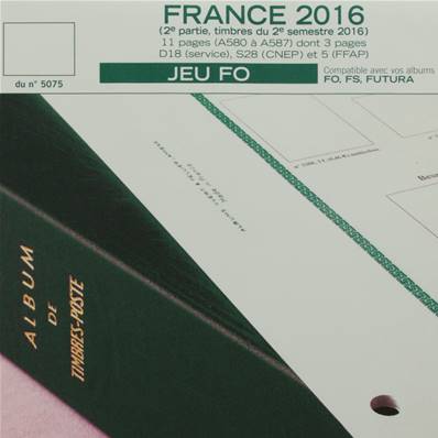 Jeu France Futura FO 2016 2e semestre Yvert et Tellier 760034