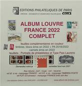 Feuilles France 2022 complet Album Louvre Edition Ceres FF22C