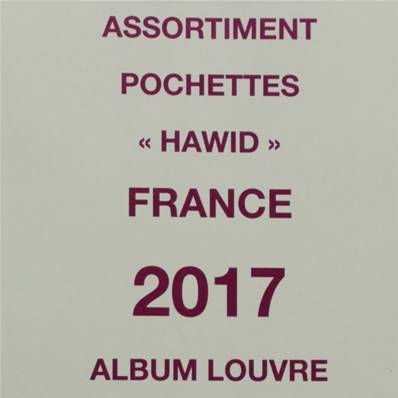 Jeu de pochettes pour feuilles France 2017 Album Louvre Ceres HBA17