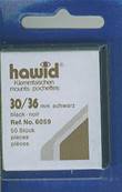 50 pochettes Hawid 6059 simple soudure fond noir 30 x 36 mm ID112