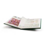classeur pour timbres 32 pages blanches BASIC W32 vert Leuchtturm 333321