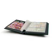 classeur pour timbres 64 pages noires BASIC S64 vert Leuchtturm 336412