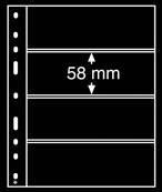 10 Feuilles noires à 4 bandes Optima 4S Leuchtturm 331859