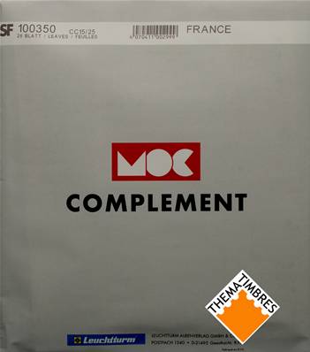 Feuilles à pochettes timbres de France de 2025 MOC CC15/25 100350