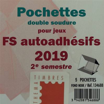 Pochettes 2e sem 2019 Futura FS autoadhesifs Yvert & Tellier 134688