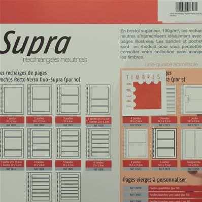 10 recharges Duo Supra 8 bandes Yvert et Tellier 1808