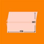10 pochettes 158 x 110 double soudure fond transparent YT191588
