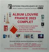 Feuilles France 2023 complet Album Louvre Edition Ceres FF23C