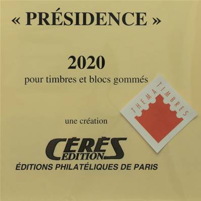 Jeu Presidence 2020 France sans charniere Ceres PF20
