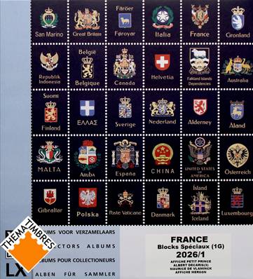 Feuille Bloc special 2026 1g Luxe France 1er semestre 2026 DAVO 23786