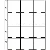 10 feuilles transparentes 12 cases Standard SMALL Hartberger 8210