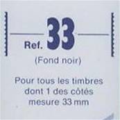 25 bandes Hawid double soudure fond noir 210 x 33 mm ID1033