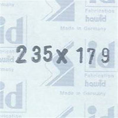 10 bandes Hawid double soudure fond noir 235 x 179 mm ID1179 HA235179