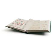 classeur pour timbres 64 pages blanches BASIC W64 vert Leuchtturm 317477