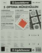 5 Feuilles Optima 12 cases de 50mm K50 Leuchtturm 309197