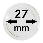 10 Capsules 27 mm pour pieces 5 euros argent LINDNER 2250027P