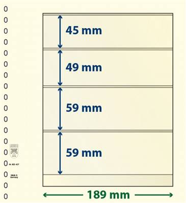 10 feuilles neutres LINDNER T 802407P