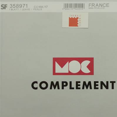Feuilles France 2017 Mini Feuille Bloc à pochettes MOC CC15K/17 358971