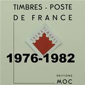 Feuilles France de 1976 à 1982 avec pochettes MOC MC15/4 306651