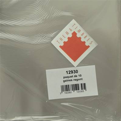 10 gaines transparentes pour feuilles Supra Yvert et Tellier 12930