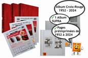 1 reliure Supra et feuilles croix rouge France 1952 à 2024 Yvert &Tellier 135983