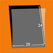 50 pochettes Hawid 6013 simple soudure fond noir 20 x 24 mm ID101