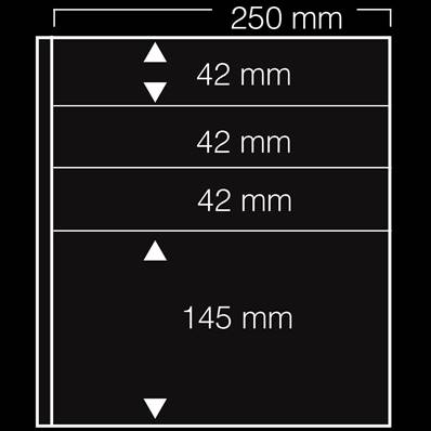 5 Feuilles noires Garant 3+1 bandes7241 SAFE