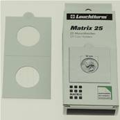 25 cadres autocollants 25 mm pour pieces Leuchtturm KRS25 334957