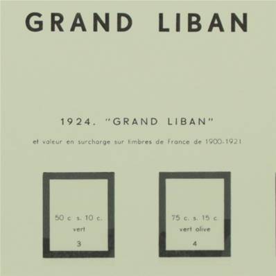 Grand Liban 1924 à 1946 avec pochettes MOC 341247