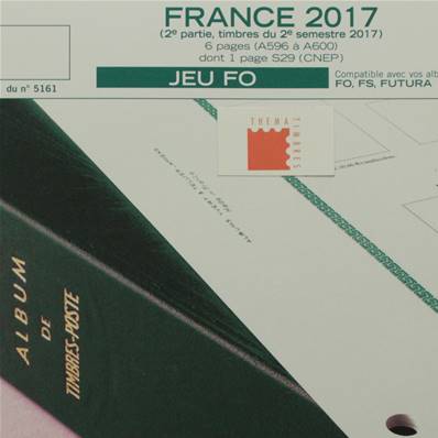 Jeu France Futura FO 2017 2e semestre Yvert et Tellier 124508