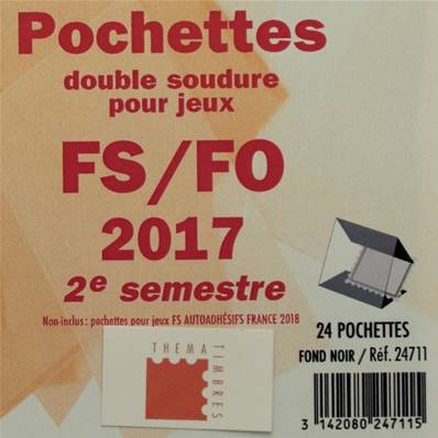 Pochettes 2e semestre 2017 pour Futura FS FO Yvert et Tellier 24711