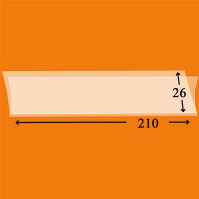 50 bandes simple soudure fond transparent 217 x 26 mm 2026TH