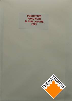 Jeu de pochettes pour feuilles France 2025 Album Louvre Ceres HBA25