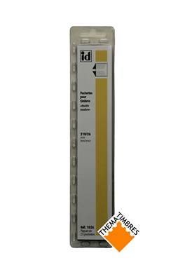 25 bandes ID double soudure fond noir 210 x 26 mm ID1026