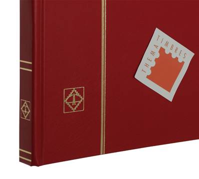 classeur pour timbres 32 pages blanches BASIC W32 rouge Leuchtturm 334124