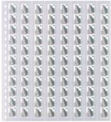 10 feuilles transparentes à 8 bandes verticales LINDNER 848P