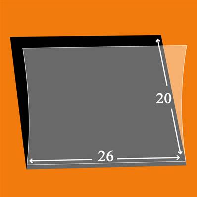 Lindner HA6021 Pochettes hawid 22 x 26 mm-noir